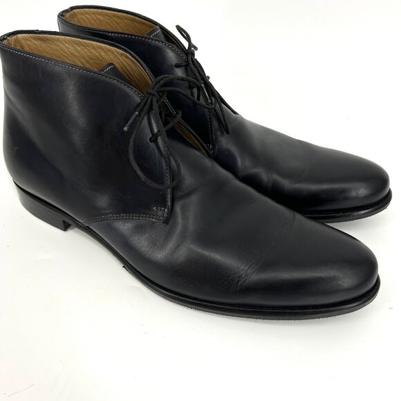 Paul Evans Mens Leather Chukka Boots Size 9 Made in Italy